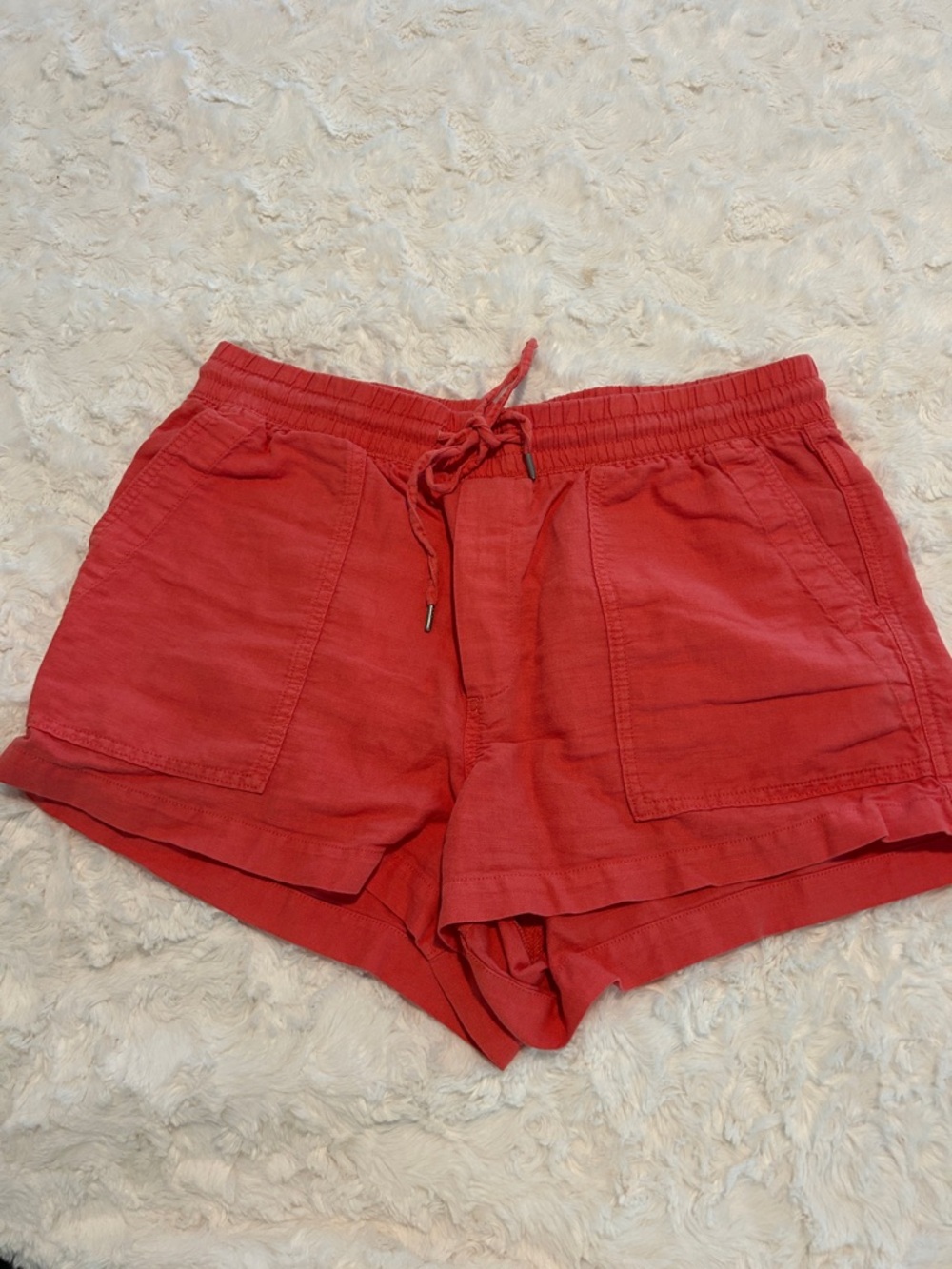 GAP coral Elastic-Waist Athletic Shorts